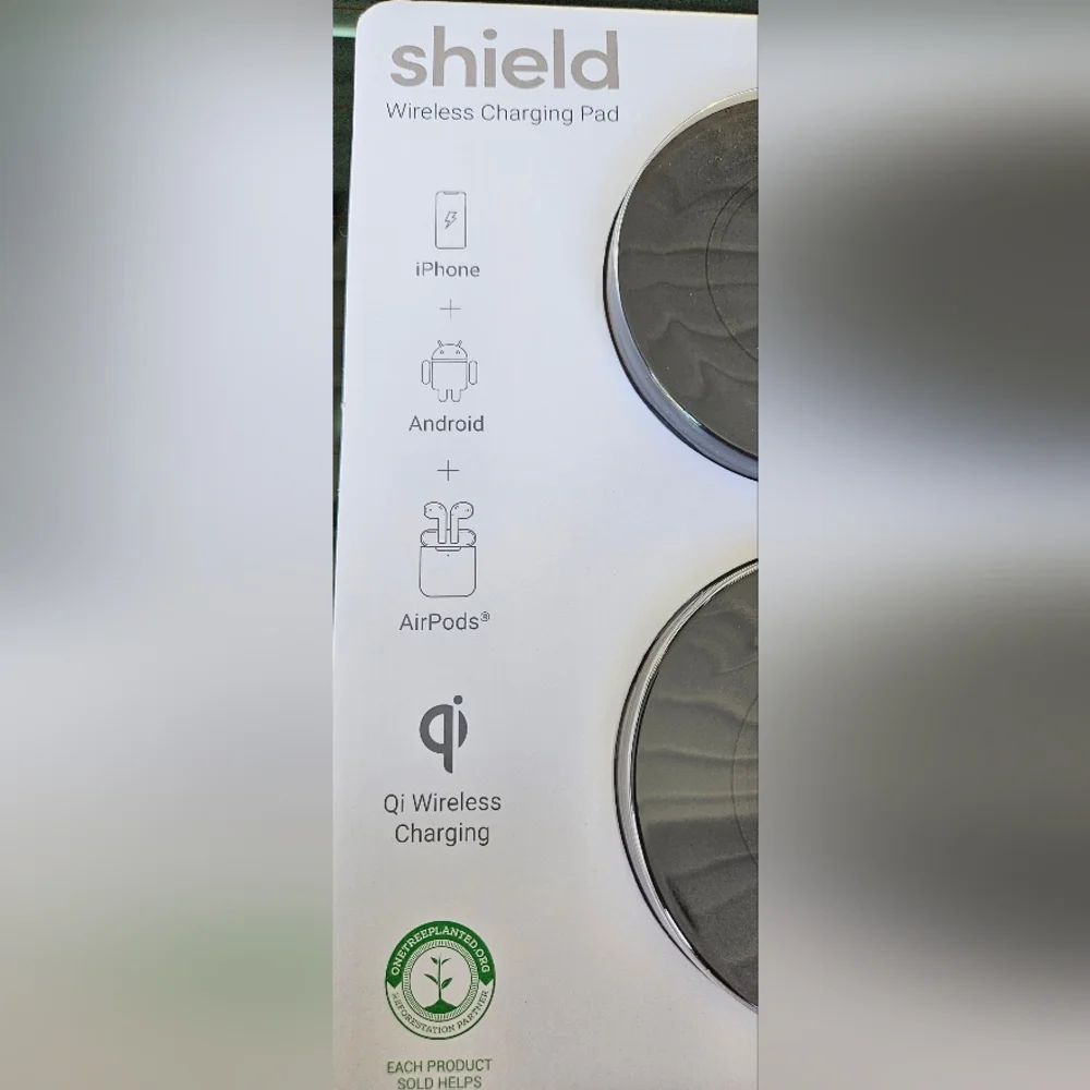 Tylt 2 pack shield qi wireless charging pads